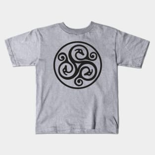 Celtic Coin - Black Design Kids T-Shirt